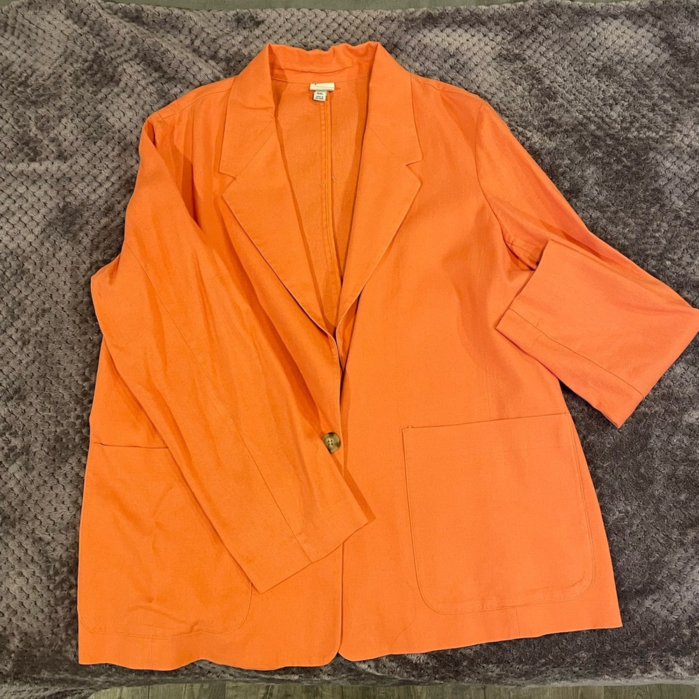 a new day Orange Blazer
